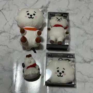 BTS RJ 진 굿즈 세트 키링 백참 봉제 인형