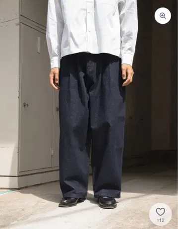 BONBON 오센틱 벌룬 데님 네이비