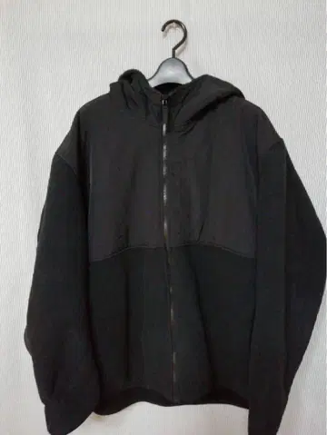 유니클로 블랙 플리스 자켓 풀 집업 4XL