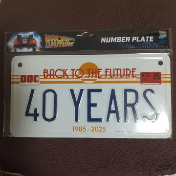 백 투 더 퓨처 번호판 돈키 콜라보