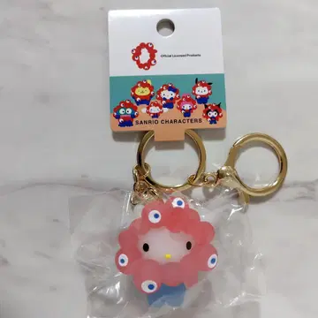 헬로키티 산리오 미야쿠미야쿠 클리어 컬러 마스코트 키링