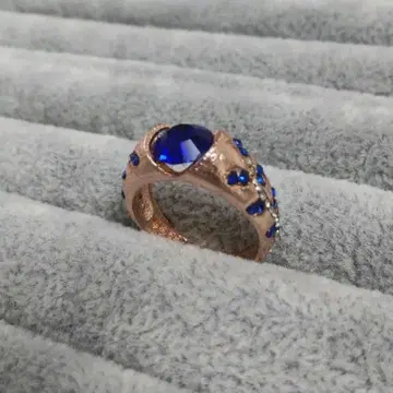 반지 11호 S925 각인 있음 블루 스톤