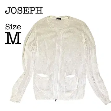 조셉 린넨 가디건 화이트 린넨 100% M 사이즈 온워드 카시야마