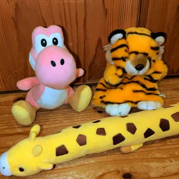 요시, 호랑이, 기린 봉제 인형