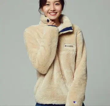 Champion 하프 버튼 보아 풀오버/플리스