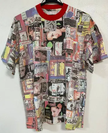 레어 미사용품 콜라주 디자인 T셔츠