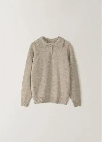 Ohotoro Seed Knit 울 혼방 베이지 니트