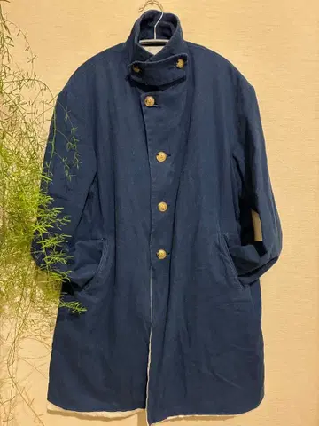 EEL Sakura Coat 네이비 헤링본 L