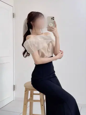 [ 새상품급 ] 하이웨스트 플리츠 디자인 머메이드 스커트 코코딜