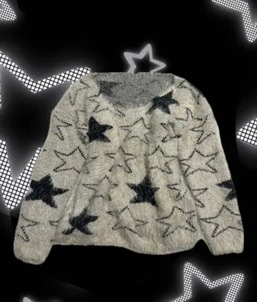 Y2k 니트 별 그런지계 헤이세이 갸루