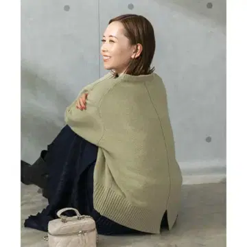 ROSSO 엑스트라 파인 백 슬릿 니트