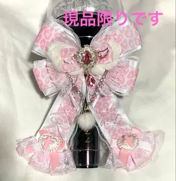 응원봉 리본 핑크 라이트 핑크