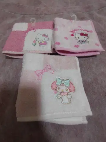 헬로키티 마이멜로디 타월 손수건 3개 세트 산리오