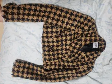 ZARA 체크 무늬 테일러드 자켓 M