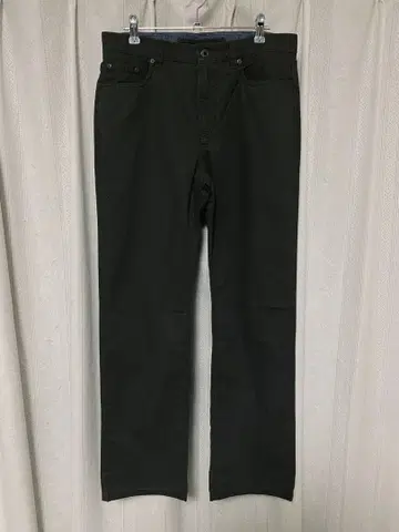 엘엘빈 클래식 스탠다드 핏 스트레치 구제 의류 모스그린