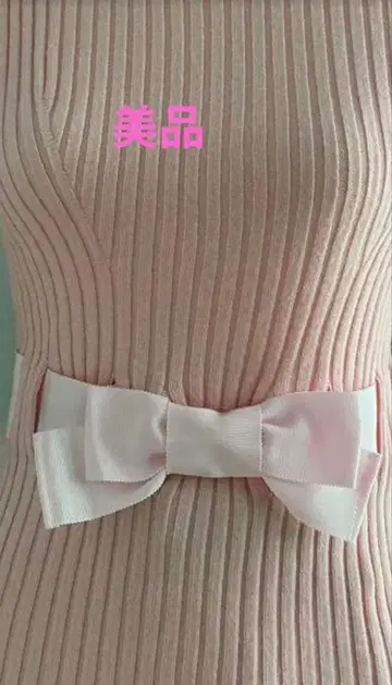 M'S GRACY 리본 니트 핑크 40