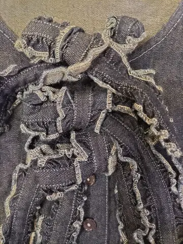 핑크하우스 데님 점퍼 스커트