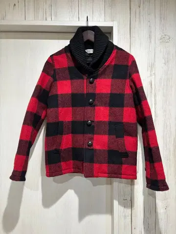 파이브 브라더 체크 무늬 자켓