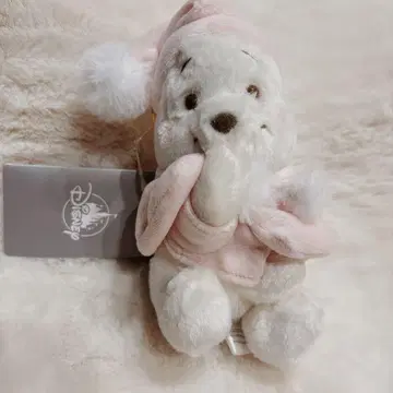 디즈니 스토어 화이트 푸우 2024 봉제 인형 키체인