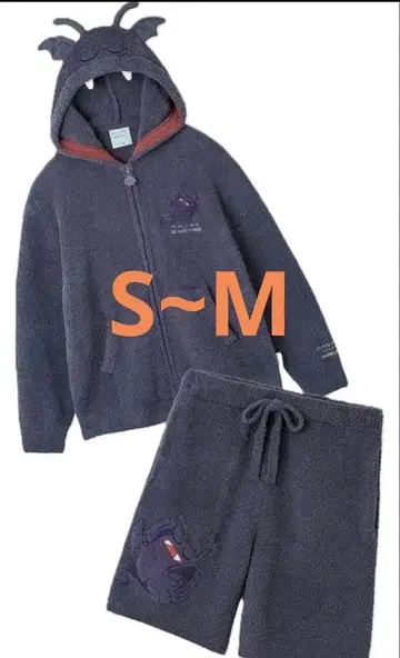 젤라피케 드래곤 퀘스트 파우더 드라키 후드티&하프 팬츠 세트 S~M