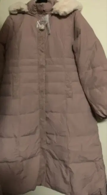 axes femme 새상품 후드 부착 다운 코트 핑크 L