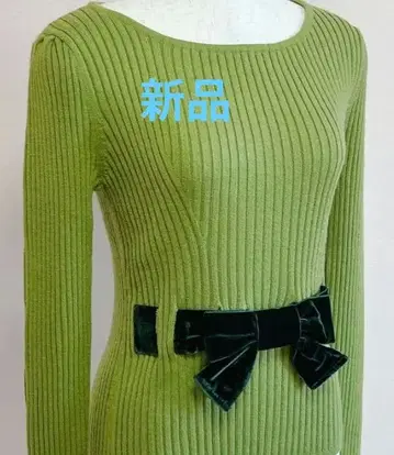 M'S GRACY 리본 니트 그린 40