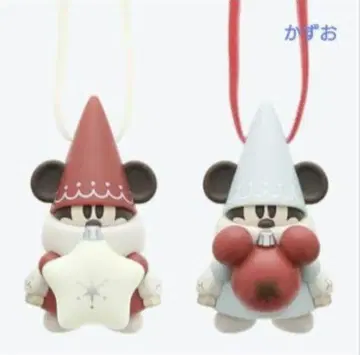 디즈니 크리스마스 2025 리루린린 캡슐 토이 빨강 파랑 세트