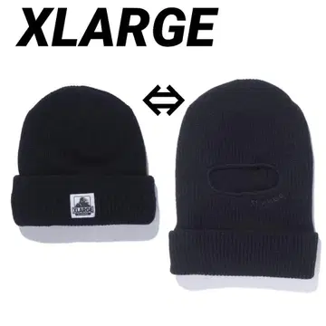 XLARGE 블랙 니트 캡&발라클라바 새상품 미사용