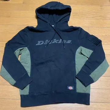 Dickies 후드 부착 후드티 블랙/카키