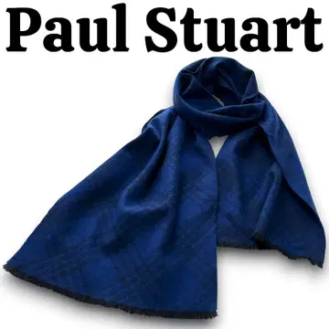 [ 미사용급 ] 컨디션 최상 폴 스튜어트 캐시미어 100% 머플러 네이비