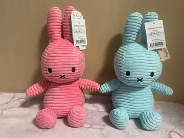 미피 코듀로이 23cm 핑크 라이트 블루 2체