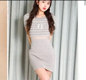 Darich DD 마린 보더 니트 미니 원피스