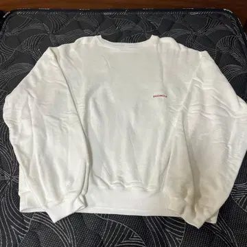 ENCIRCLE 화이트 크루넥 트레이닝복