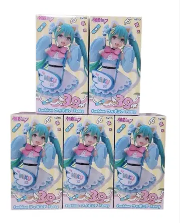 하츠네 미쿠 Fashion 피규어 Fancy 5체 세트