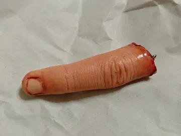 한 손가락 중지 키링 실리콘제 주술회전 주지 호러 굿즈