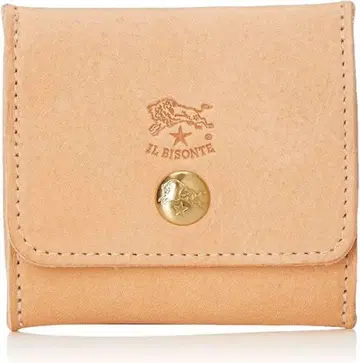 미사용 새상품 IL BISONTE 코인 케이스 내추럴 가죽