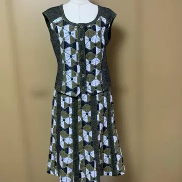 리본 무늬 베스트, 스커트 셋업 nuovo x nuovo