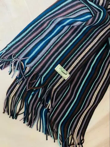 LACOSTE 라코스테 / 머플러 컬러풀 아크릴 소재 짧은