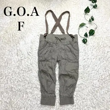 G.O.A 고아 카고 팬츠 밀리터리 카키 그린 F 린넨 코튼