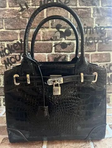 몬테로쏘 악어 엠보싱 에나멜 핸드백