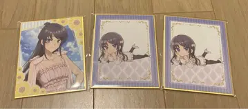 청춘 돼지 제비뽑기당 D상 사쿠라지마 마이 미니 색지 세트