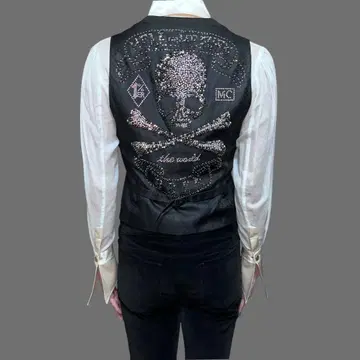 Roen Skull swarofski vest