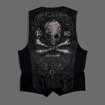 Roen Skull swarofski vest