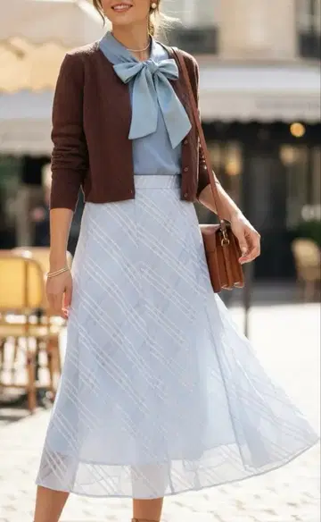 2025년 가을/겨울 신상 미슈마슈 초코민트 가디건 상의 세트