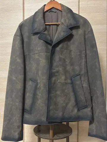 ZARA 브라운 가죽 자켓