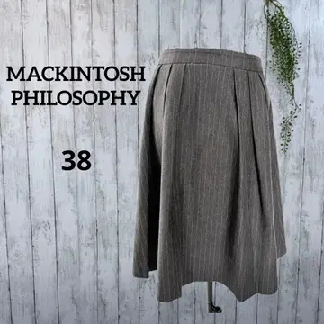 매킨토시 피로소피/그레이 플레어 스커트 무릎 기장 38