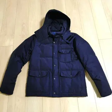 URBAN RESEARCH 네이비 후드 다운 자켓 충전솜 40