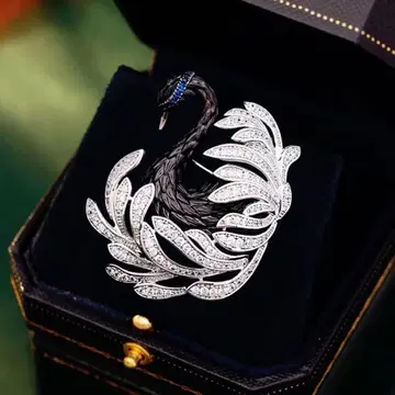 엘레강트한 스완 브로치