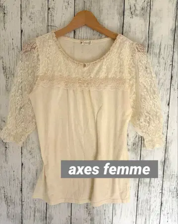 엑시즈팜 자수 레이스 꽃무늬 상의 티셔츠 모리걸 y2k M