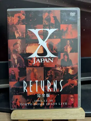 X JAPAN RETURNS 완전판 DVD 도쿄돔 2DAYS